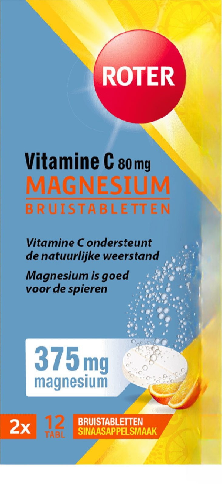 Roter Vitamine C & Magnesium Bruistabletten