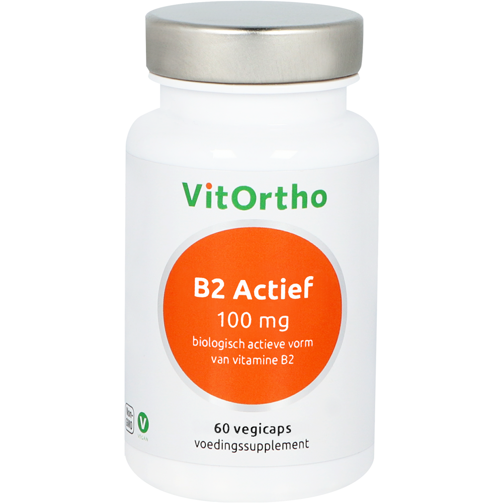 Vitortho Vitamine B2 Actief 100mg Vegicaps