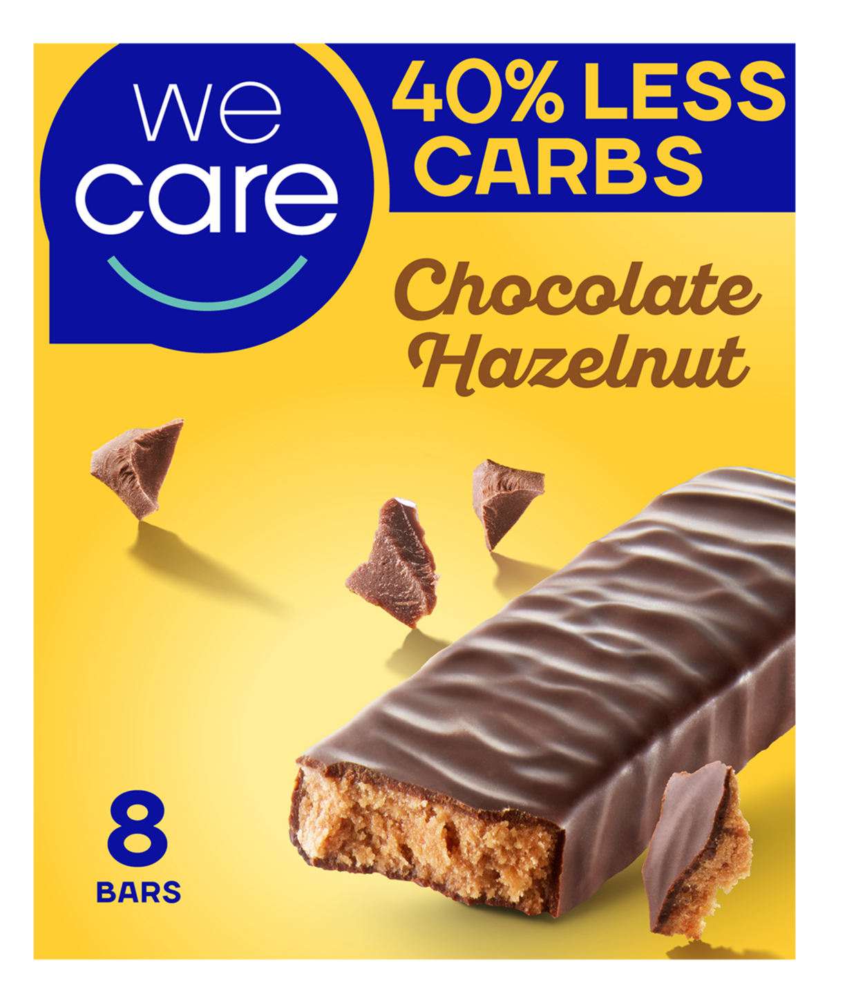 WeCare Lower Carb Chocolate Hazelnut Bars
