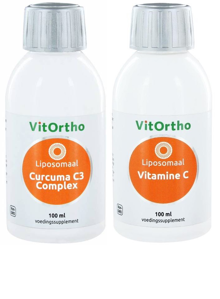 VitOrtho Liposomaal Curcuma C3 Complex + Vitamine C Combivoordeel
