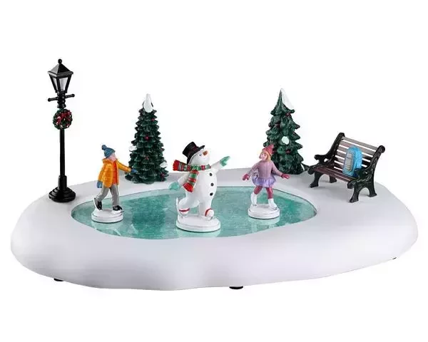 Lemax Frosty goes ice skating 4.5v bo