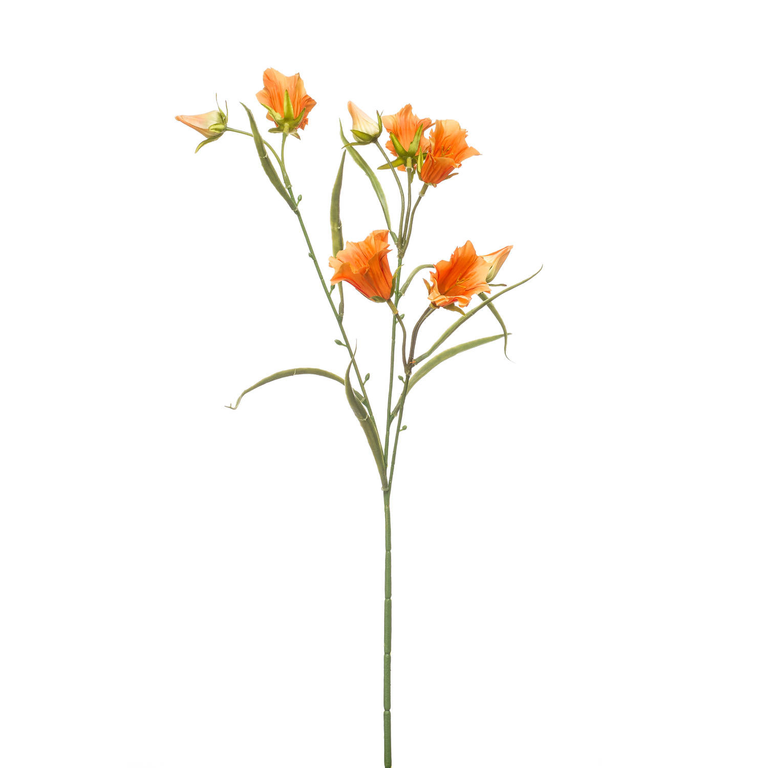 Kunstbloem Campanula - 65cm - oranje