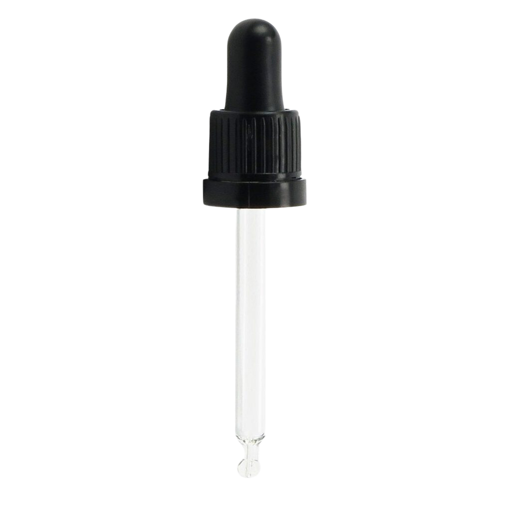 Pipet Dop (DIN18) - Zwart 100 ml
