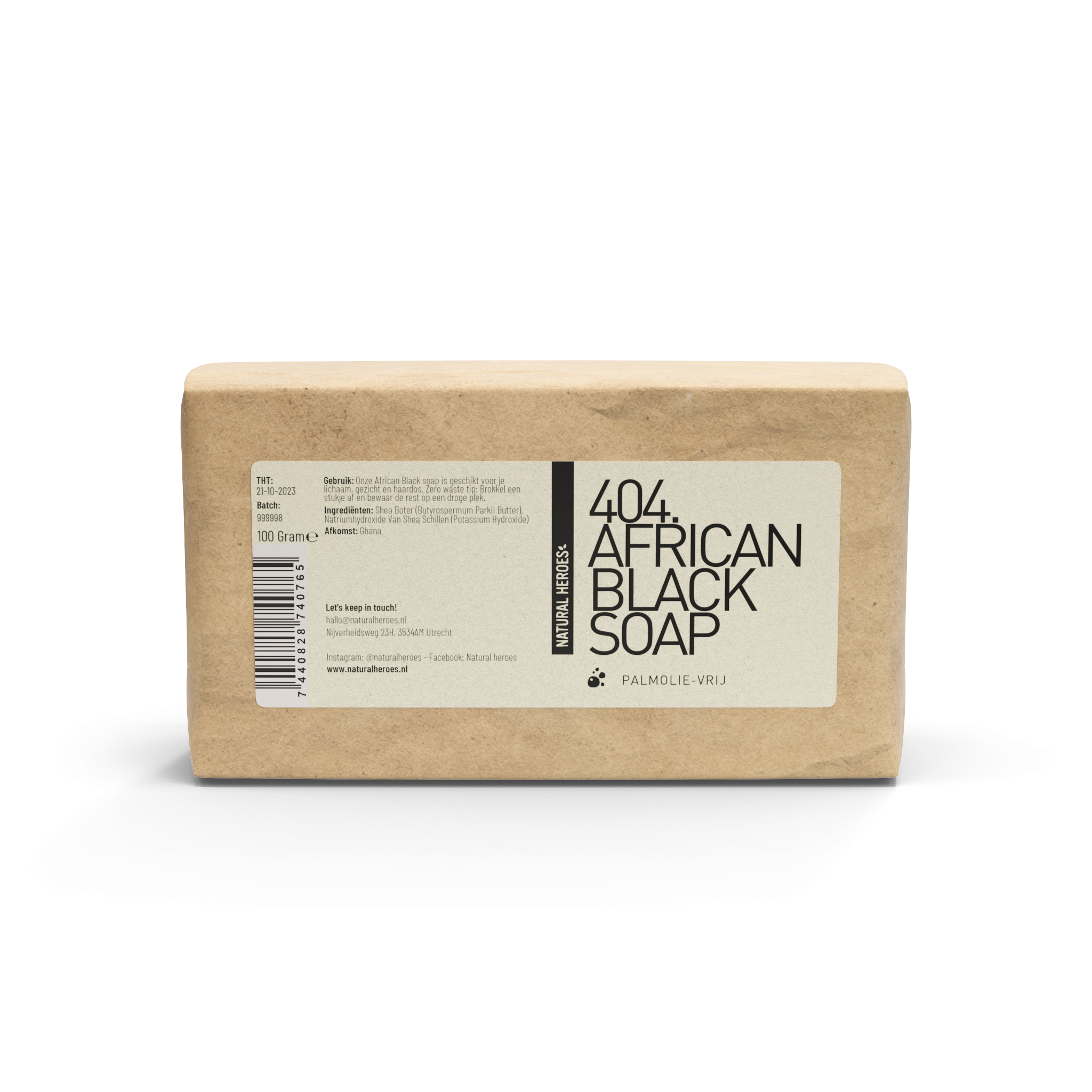 African Black Soap (Palmolie-Vrij) 100 gram