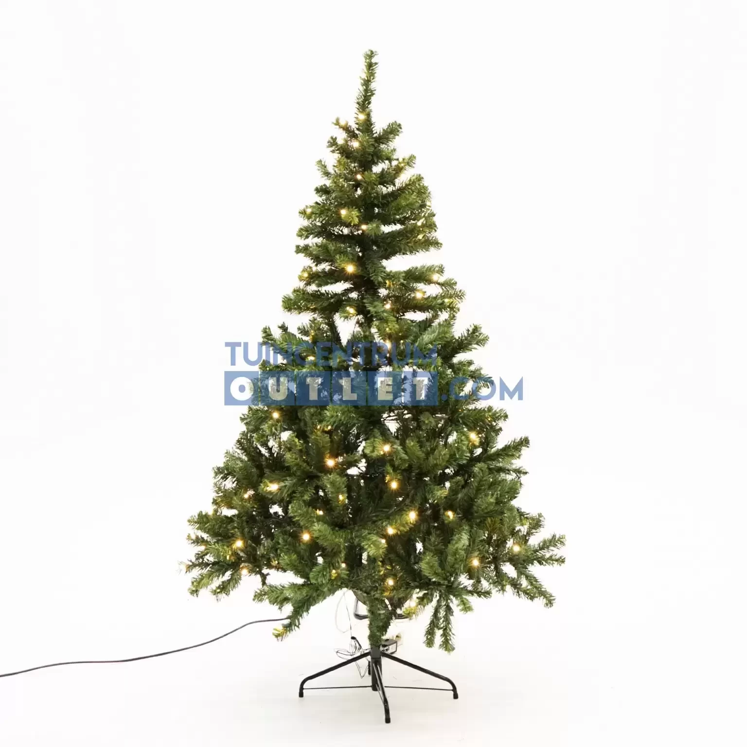 Kunstkerstboom Charlton LED h185 d115 cm groen