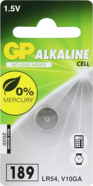 GP knoopcelbatterij Alkaline LR54