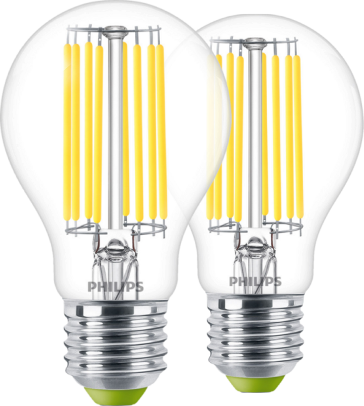 Philips LED Filament lamp - 4W - E27 - warm wit licht 2-pack