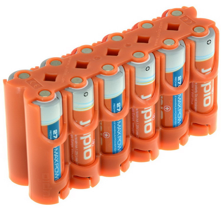 Jupio Power Clip - houder voor 12 AA batterijen