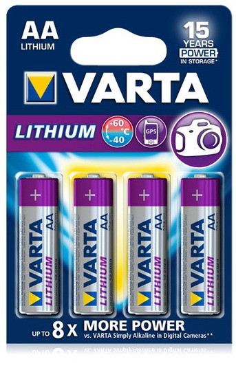 Varta AA Lithium batterijen - 4 stuks