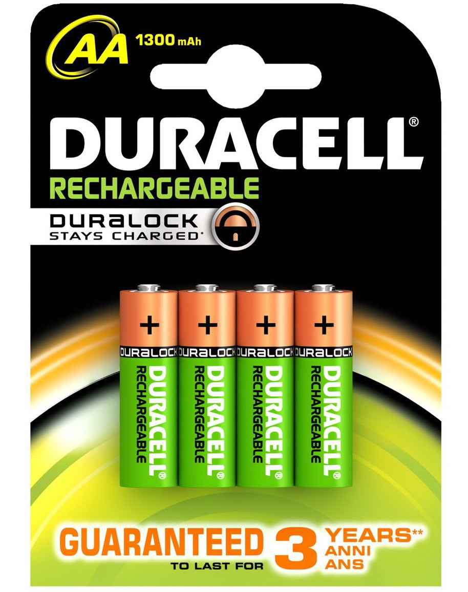 4 x AA Duracell oplaadbare batterijen - Stays Charged