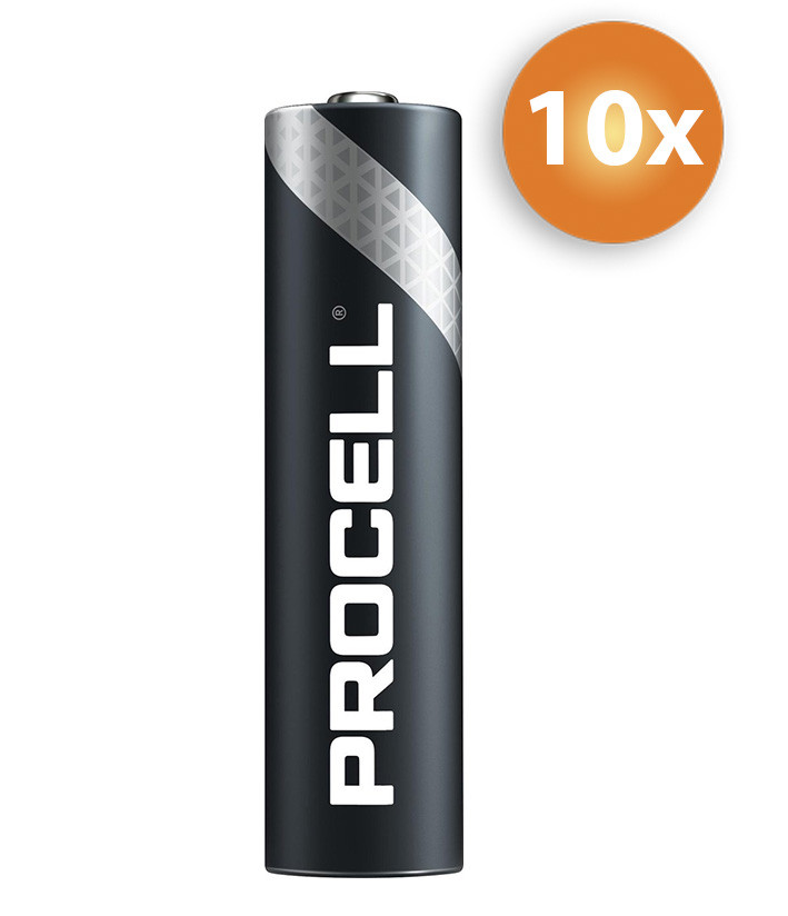 Voordeelpak AAA batterijen Duracell Procell - 10 stuks