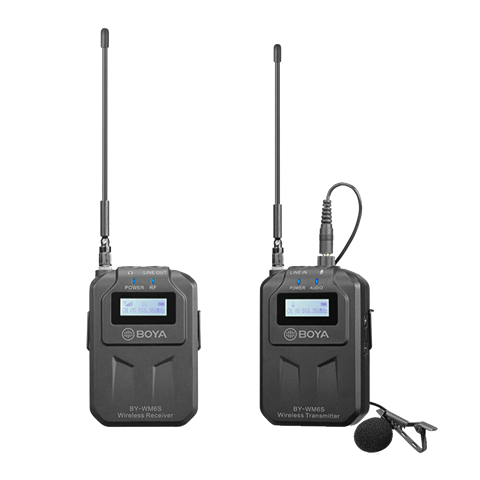 Boya UHF Duo Lavalier Microfoon Draadloos BY-WM6S