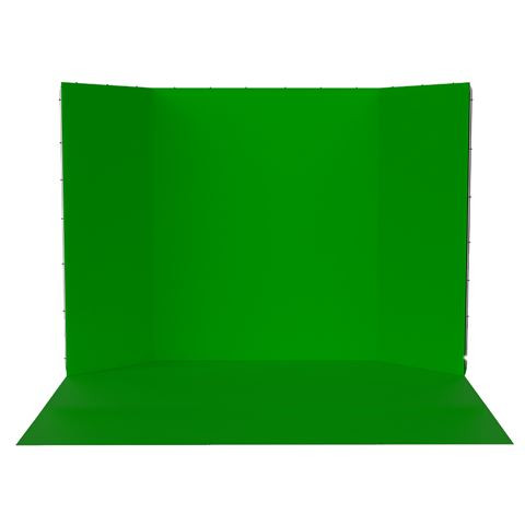 StudioKing Panoramische Achtergrond Green Screen FSF-240400PT 240x400cm