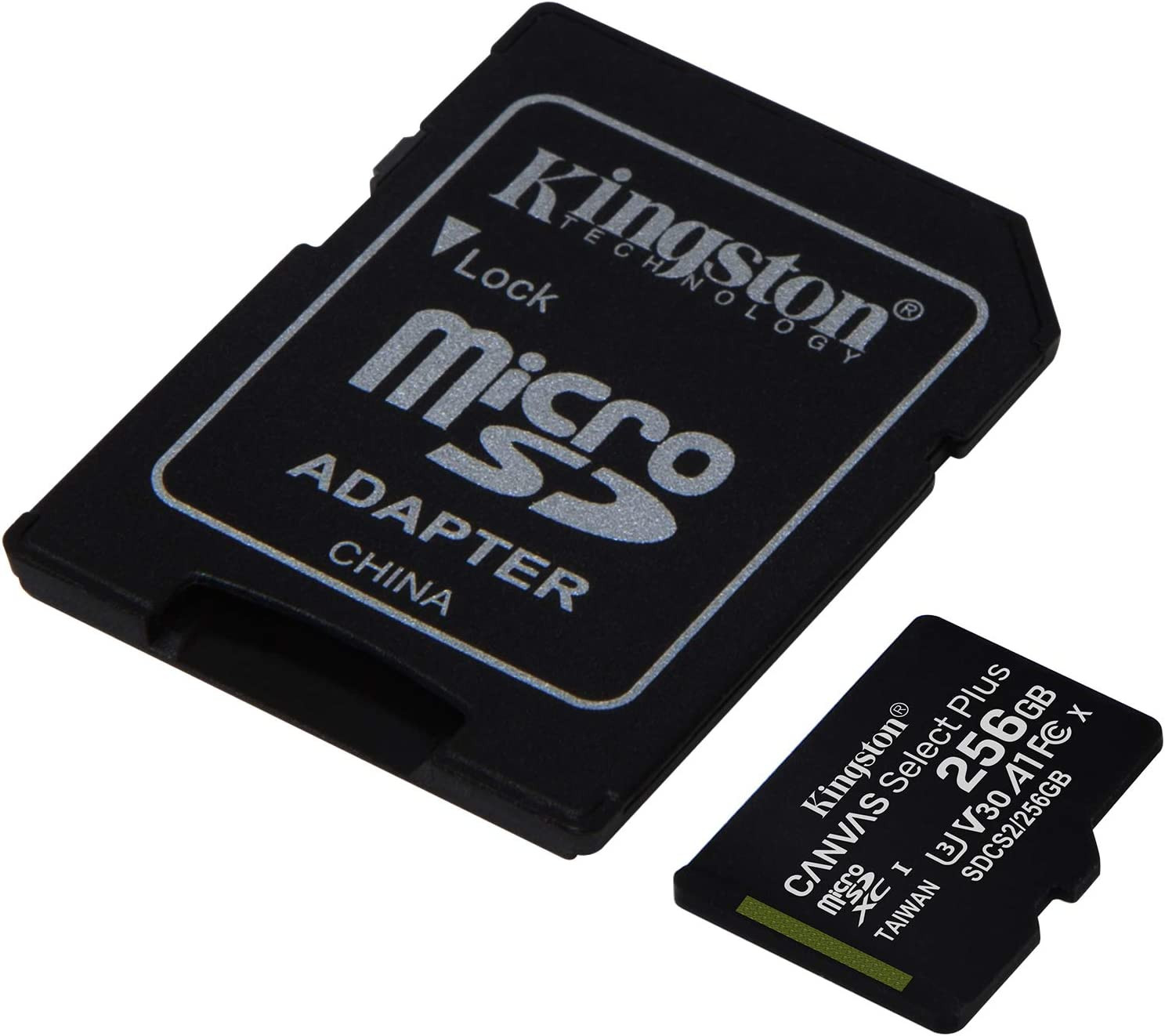 Kingston microSDXC geheugenkaart - 256GB A1 Video Class V30 UHS-I