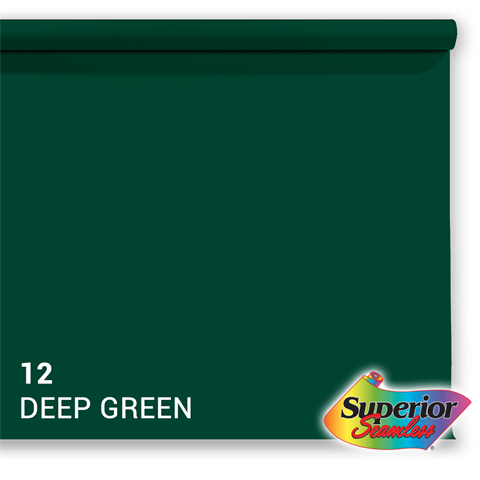 Superior Achtergrondpapier 12 Deep Green 1,35 x 11m