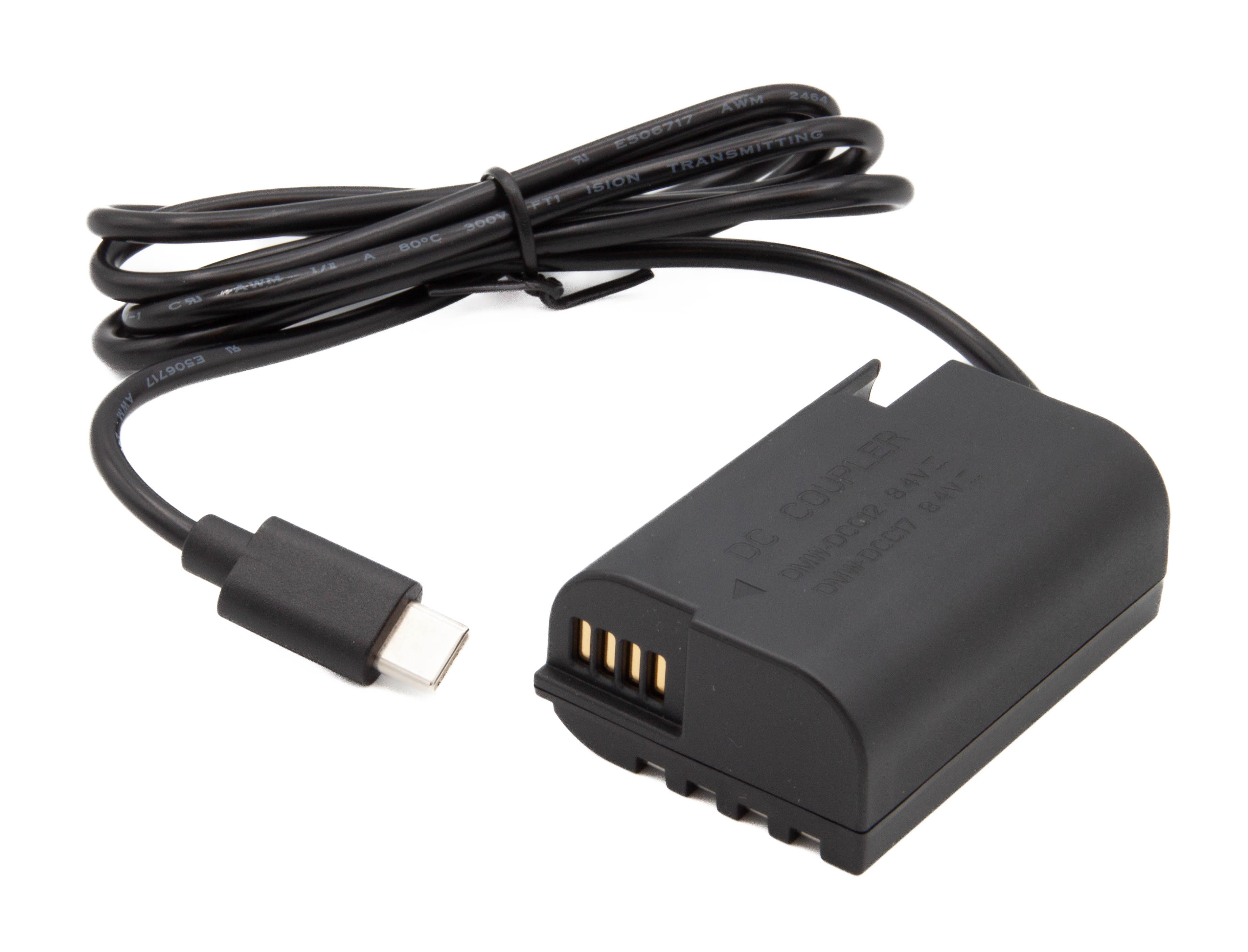 ChiliPower DR-BLK22 dummy accu USB-C adapterset voor Panasonic, accutype DMW-BLK22