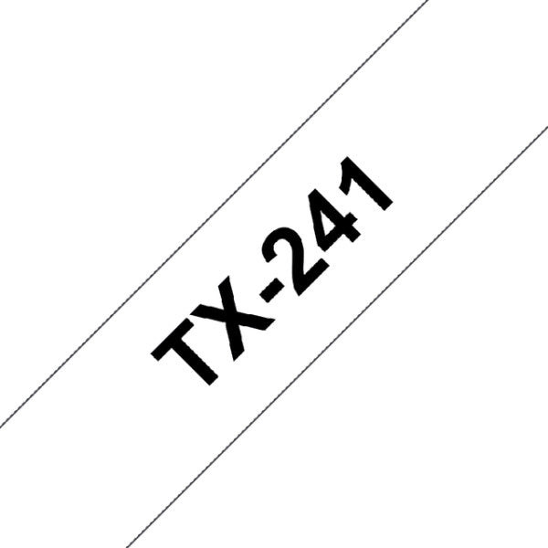 Labeltape brother tx-241 18mmx8m wit/zwart | 1 stuk