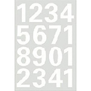 Etiket herma 4170 25mm getallen 0-9 wit | Blister a 2 vel