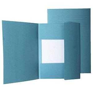 Dossiermap quantore folio 225gr blauw | Omdoos a 50 stuk