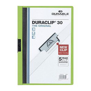 Klemmap durable 2200 a4 pl/tr 3mm groen | 1 stuk