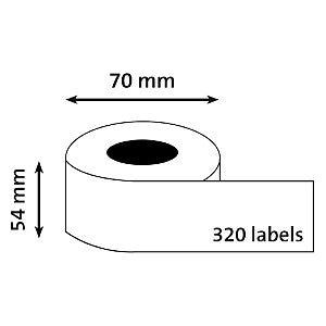 Etiket dymo labelwriter multifunctioneel 54x70 wit | Rol a 320 stuk