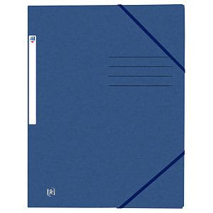 Elastomap oxford top file+ a4 donker blauw | Omdoos a 10 stuk