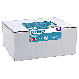 Etiket dymo labelwriter multif 32x57 6st wit | Doos a 6 rol