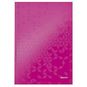 Notitieboek leitz wow a4 160blz 90gr lijn roze | 1 stuk