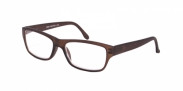 HIP Leesbril Uni donker bruin matt +1.0