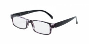 HIP Leesbril zwart/transparant +3.0