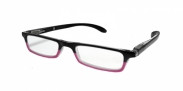 HIP Leesbril zwart/roze +3.0