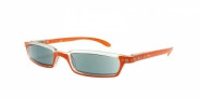 HIP Zonneleesbril oranje met strass +3.0