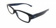 HIP Leesbril zwart blauw +2.0