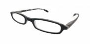 HIP Leesbril zwart/grijs gestreept +3.0