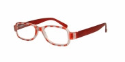 HIP Leesbril rood streep +1.0