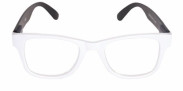 HIP Leesbril mat wit/zwart +2.0