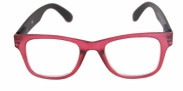 HIP Leesbril mat rood/zwart +2.0