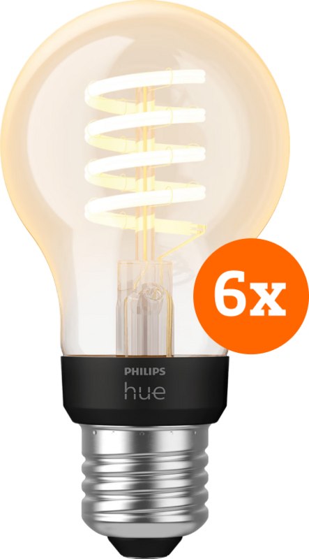 Philips Hue Filament White Ambiance Standaard 6-pack