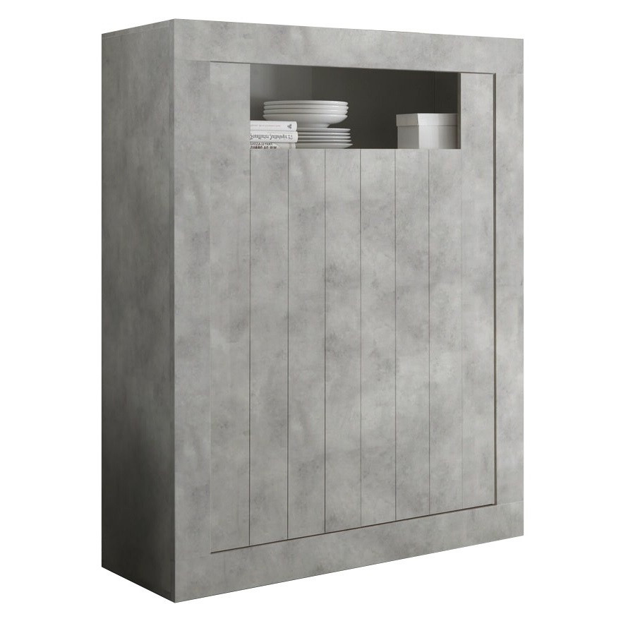 Buffetkast Urbino 144 cm hoog in grijs beton