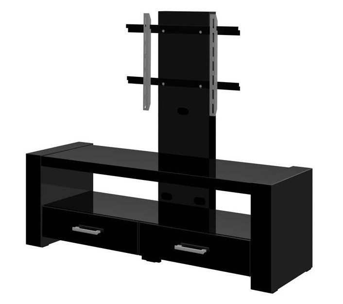 Tv-meubel Monaco 138 cm breed in hoogglans zwart