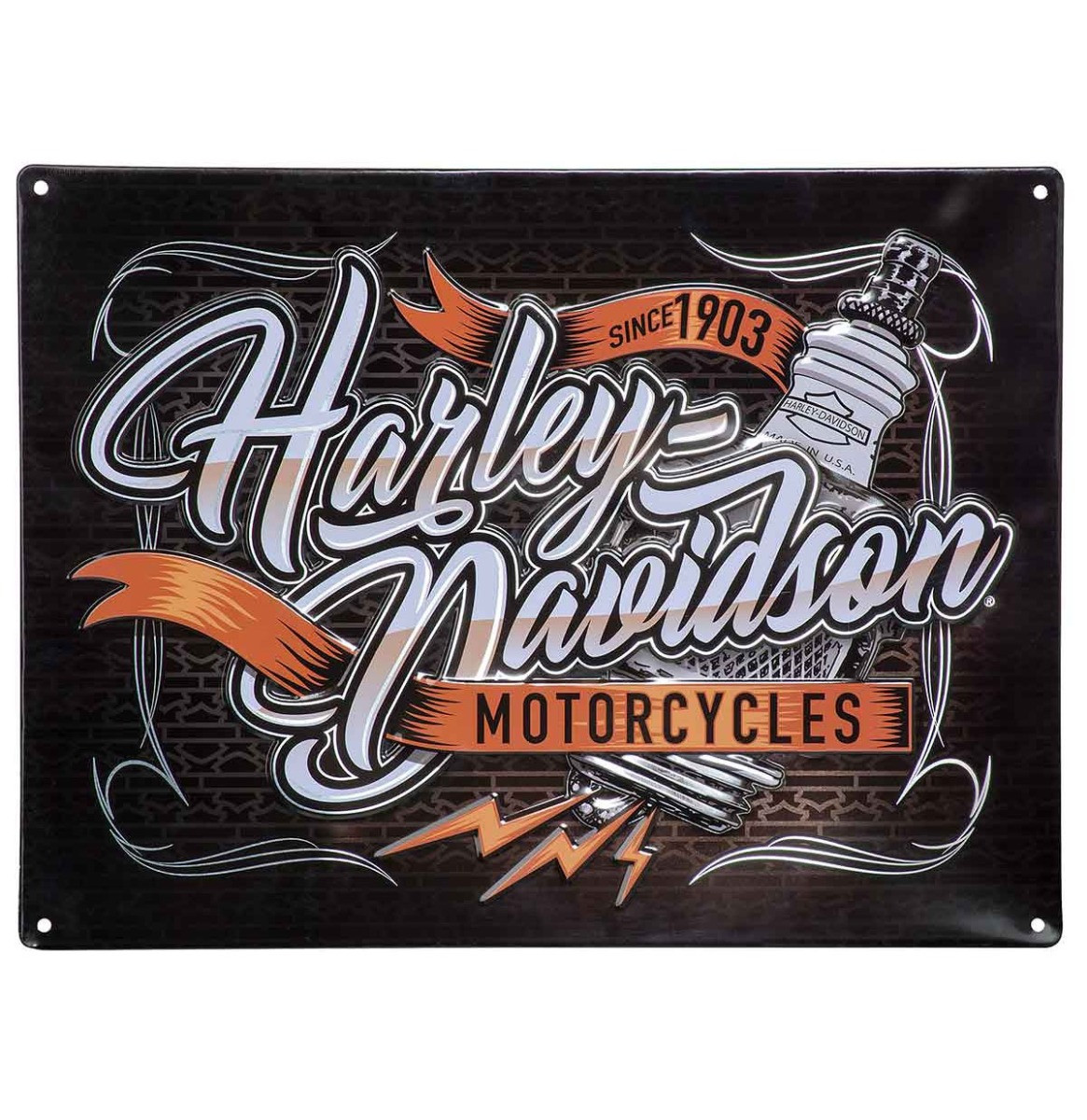 Harley-Davidson Spark Plug Tinnen Bord