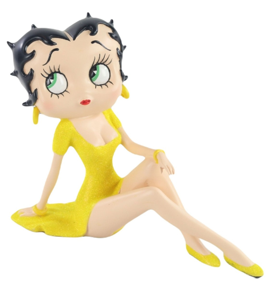Betty Boop Demure (Gele Glitter Jurk) Beeld