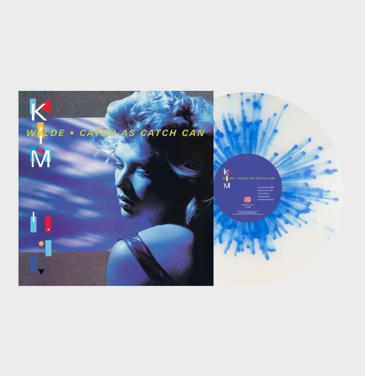 Kim Wilde - Catch As Catch Can LP - Doorzichtig Vinyl Met Blauwe Spatten - Beperkte Oplage