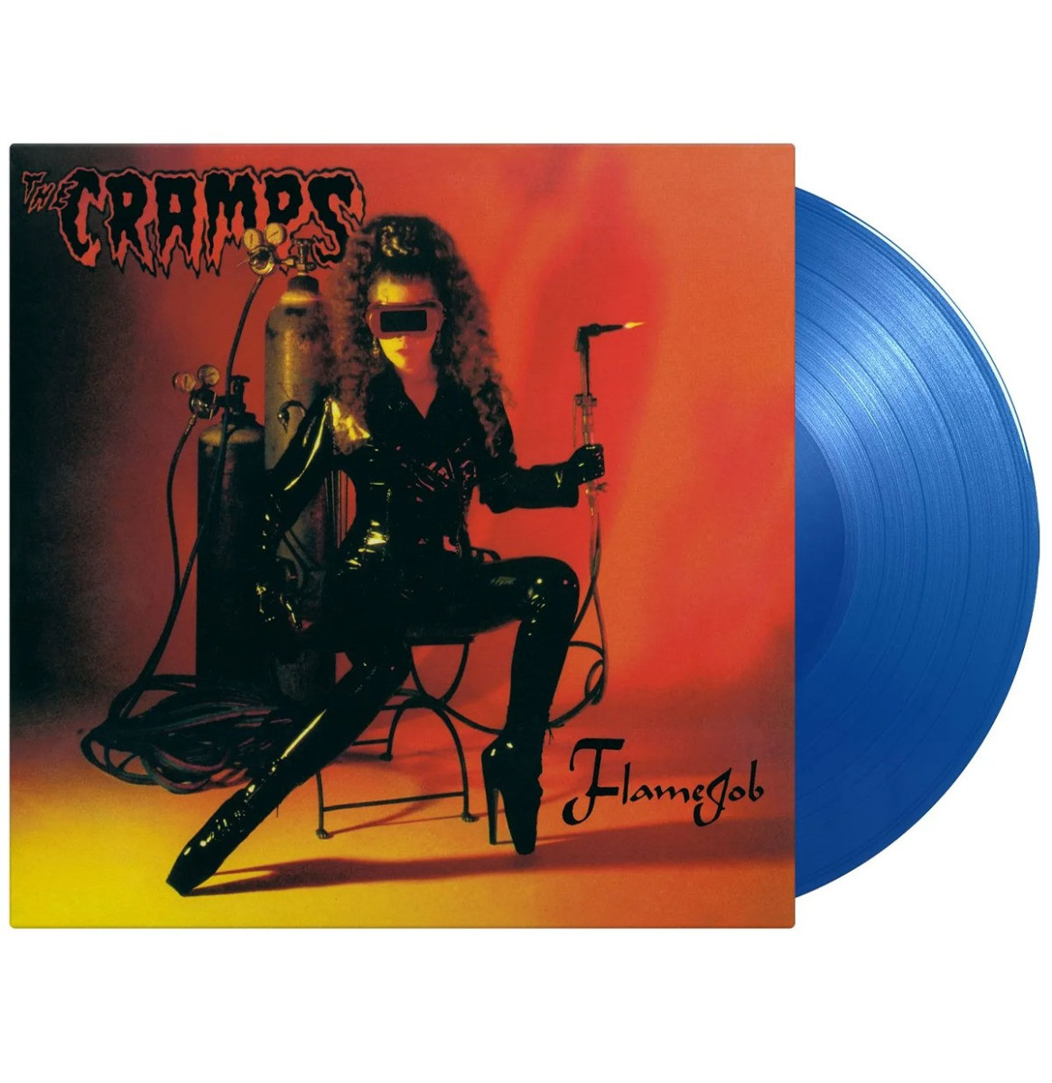 The Cramps - Flamejob LP - Beperkte Oplage - Doorzichtig Blauw Gekleurd Vinyl
