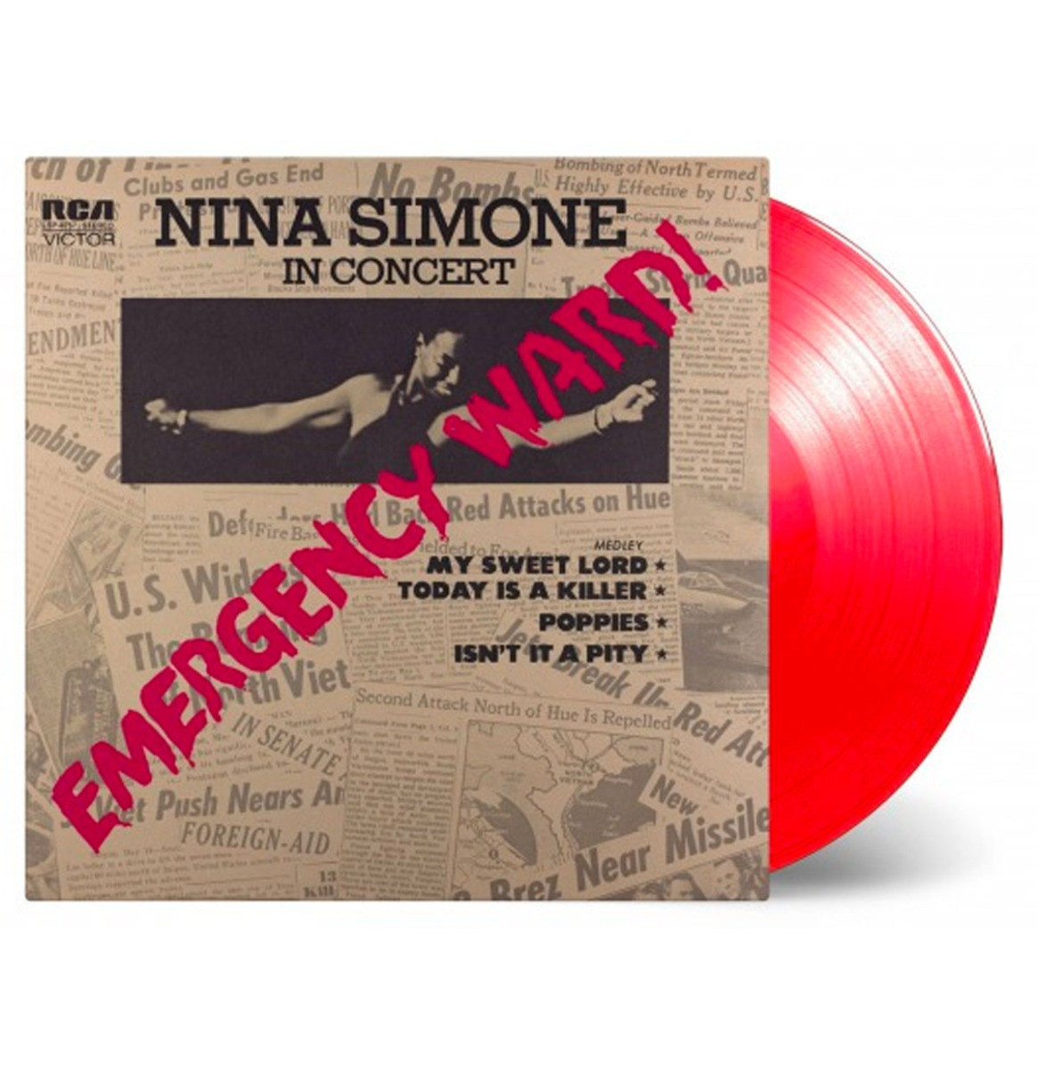 Nina Simone - Emergency Ward Live Transparant Red Vinyl