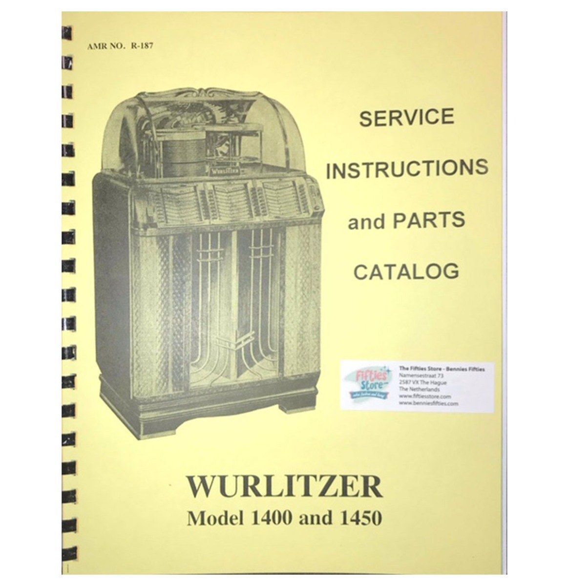 Wurlitzer 1400-1450 Service Manual & Parts Catalog