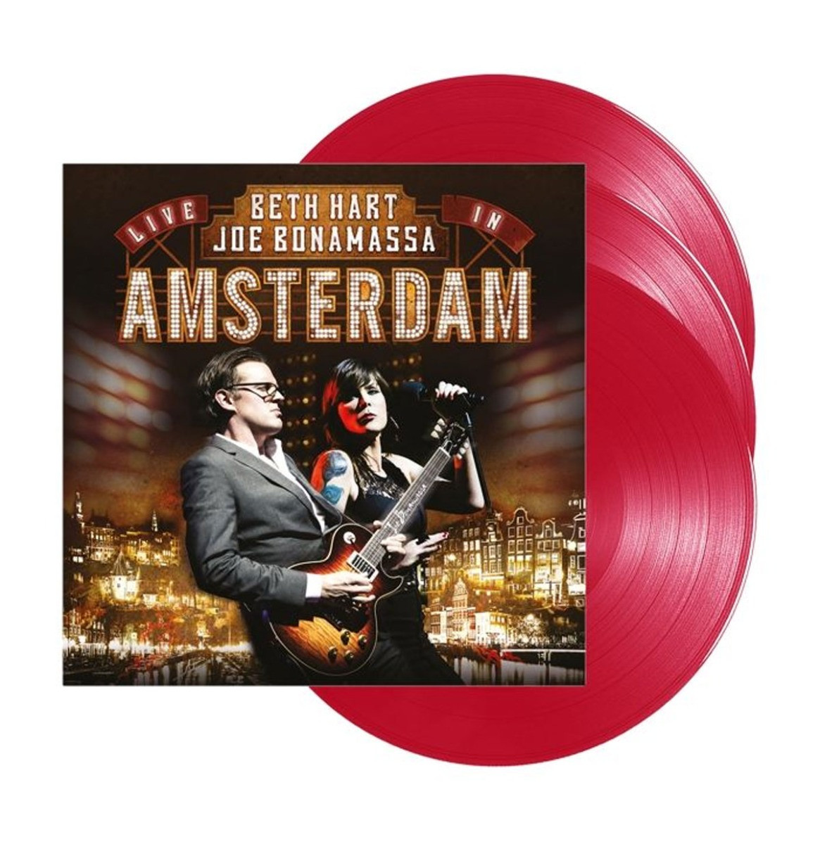 Beth Hart And Joe Bonamassa - Live In Amsterdam (Transparant Rood Vinyl) 3LP