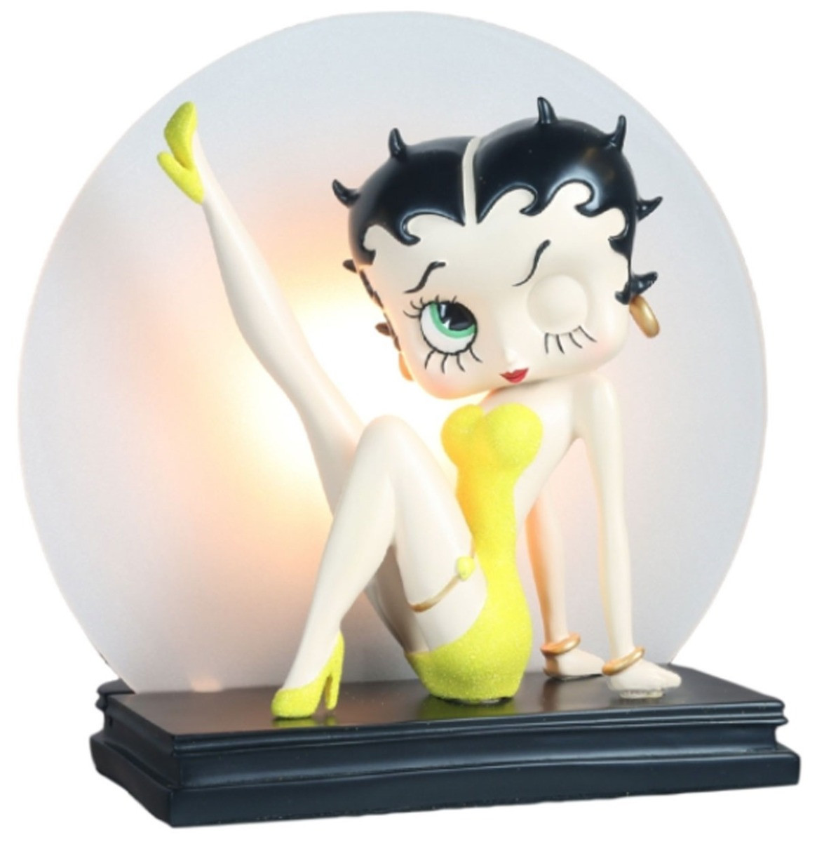Betty Boop Leg Up Lamp - Geel Glitter Beeld