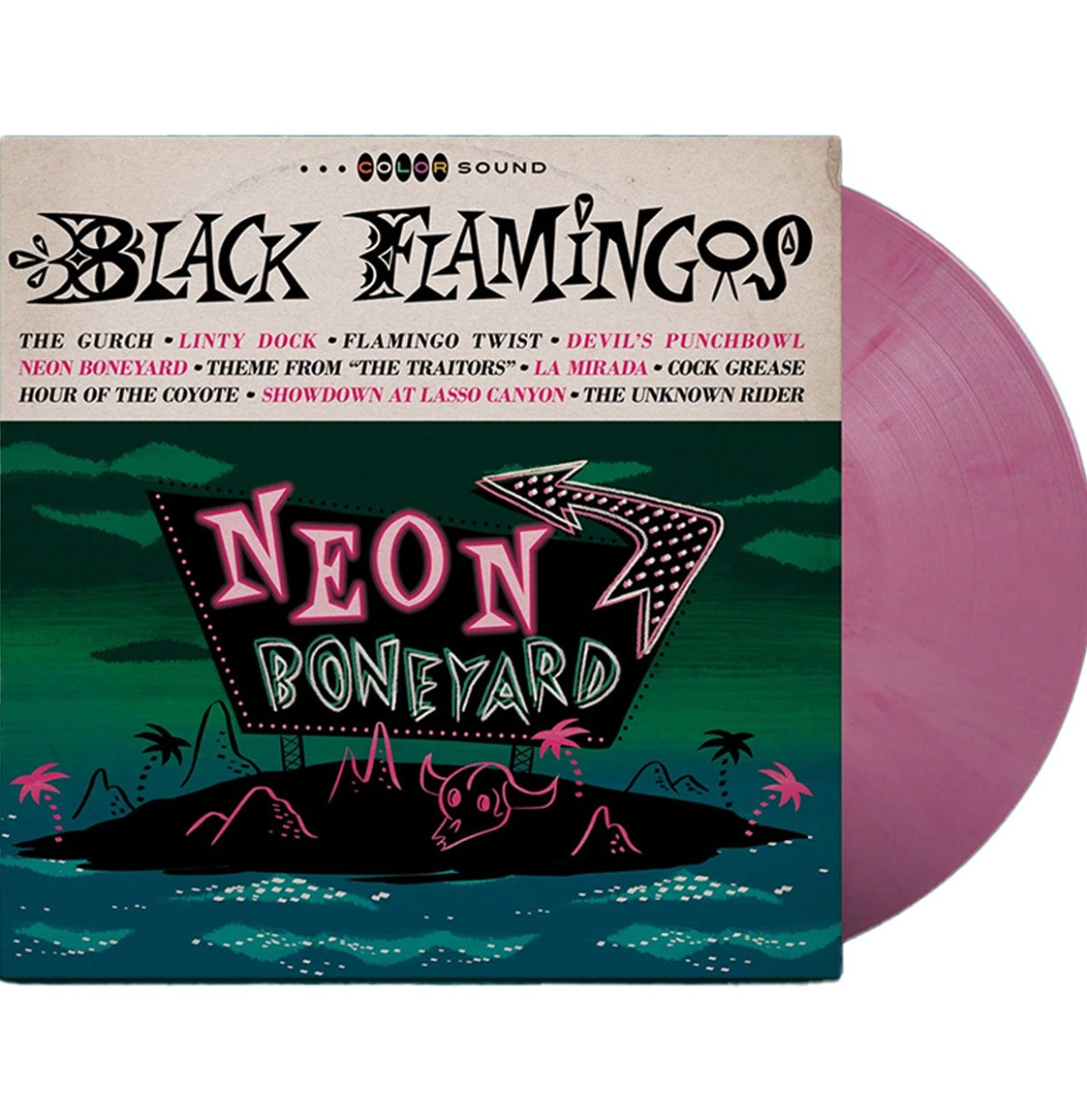 Black Flamingos - Neon Boneyard (Roze Vinyl) LP