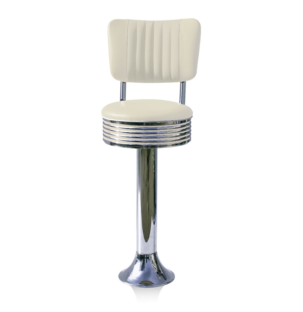 Bar stool BS-27 CB Off White-Hout
